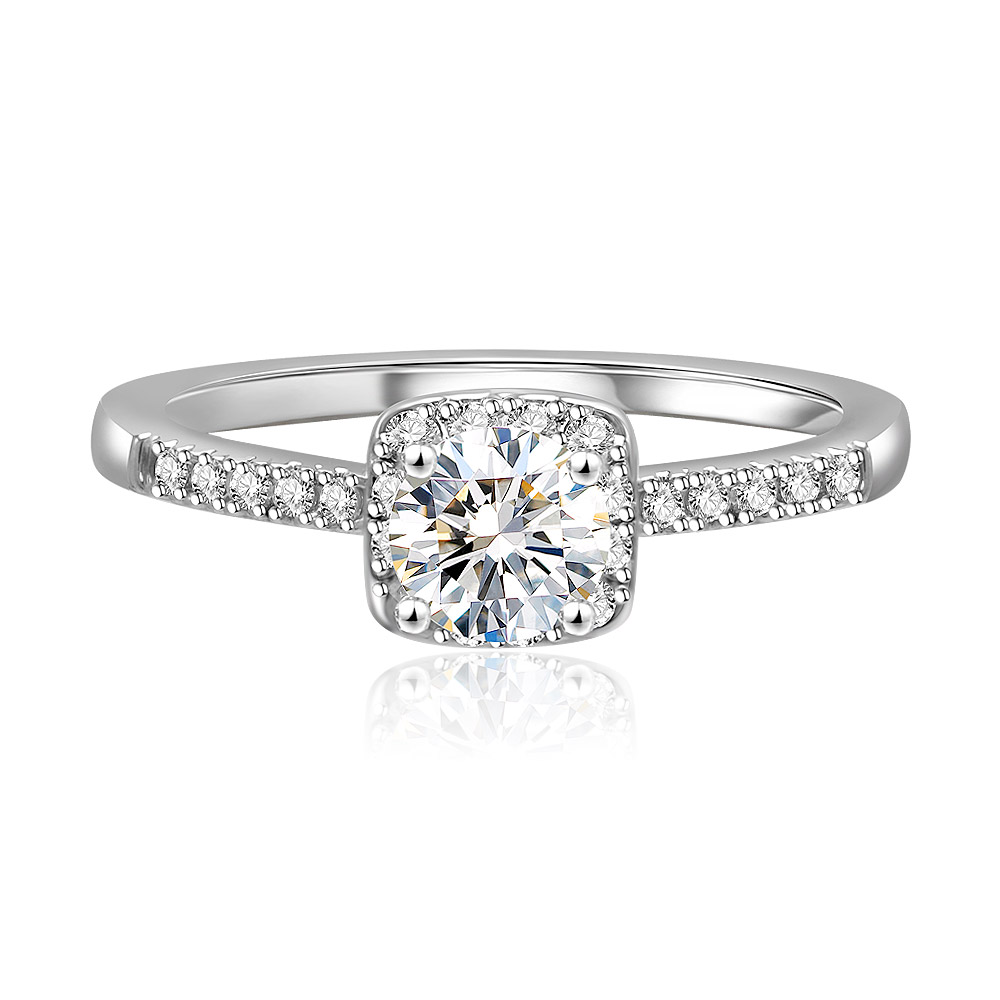 Elegance Square CZ Tower Ring